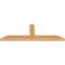 Ekena Millwork Portland Smooth Timber Gable Bracket, Western Red Cedar, 72"W x 24"H x 3 1/2"D x 5 1/2"F, 8/12 Pitch GBW072X24X0406POR00SWR - alternate 4